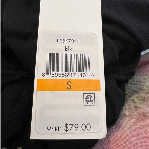 NEW Kensie Maxi Halter Dress Size S in Black with Long Fringe at Front Neckline - Picture 7 of 7